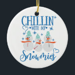Snowman | KINLIN mit meinen Schneemassen Funny Keramik Ornament<br><div class="desc">Feiern Sie den Urlaub mit diesem lustigen,  niedlichen und schönen Weihnachtsschmuck. Wünschen Sie allen ein frohes Weihnachtsfest und ein glückliches Neues Jahr!</div>
