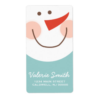 Snowman Labels | Urlaub