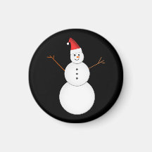 Snowman lächeln, der eine Weihnachtsfeierliche Wei
