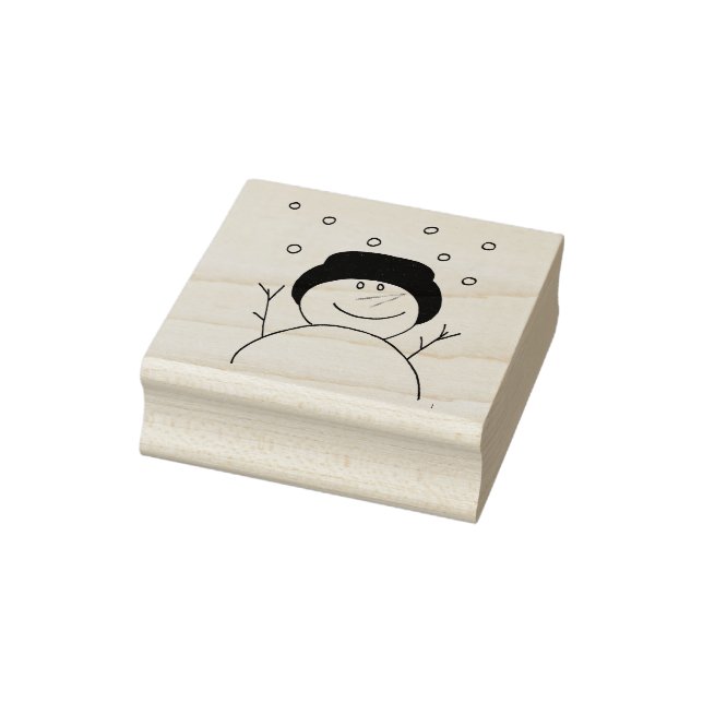 Snowman lächeln gummistempel (Stempel)