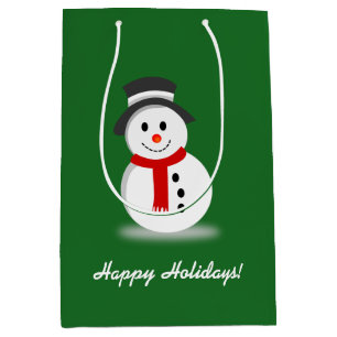 Snowman lächeln mittlere geschenktüte