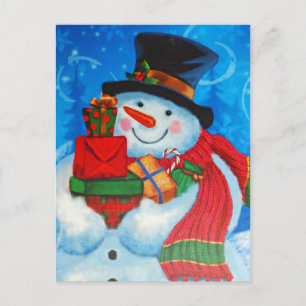 Snowman-Lagergeschenke Postkarte
