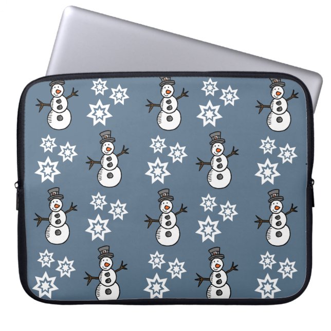 Snowman Laptopschutzhülle (Vorderseite)