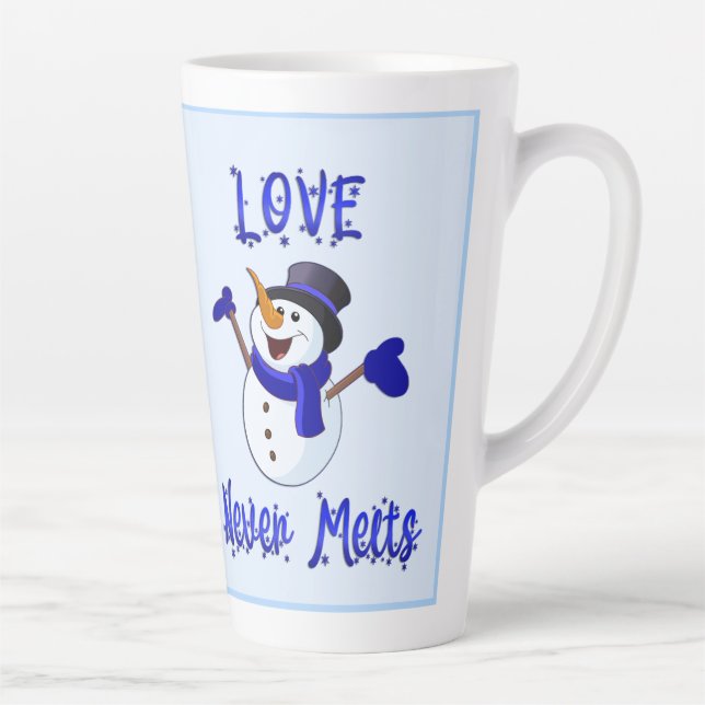 Snowman Large Latte Tasse (Rechts)