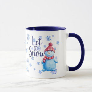 Snowman Lass es schneien Tasse