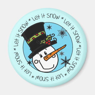 Snowman lässt es Feiertage erleben Magnet
