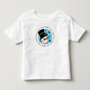 Snowman lässt es schneien kleinkind t-shirt
