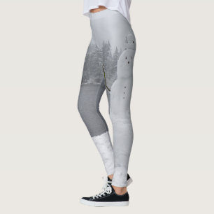 Snowman Leggings Winterlandschaft Leggings