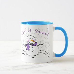 Snowman Let it Snow Tasse