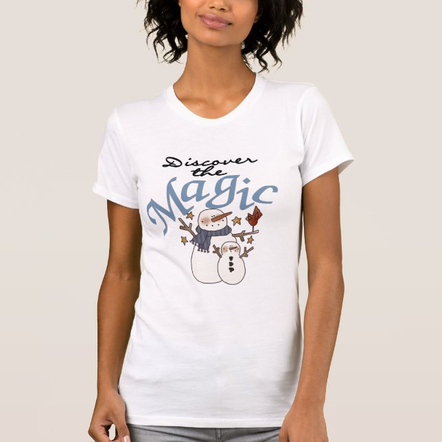 Snowman Magic T - Shirt und Geschenke (Vorderseite)