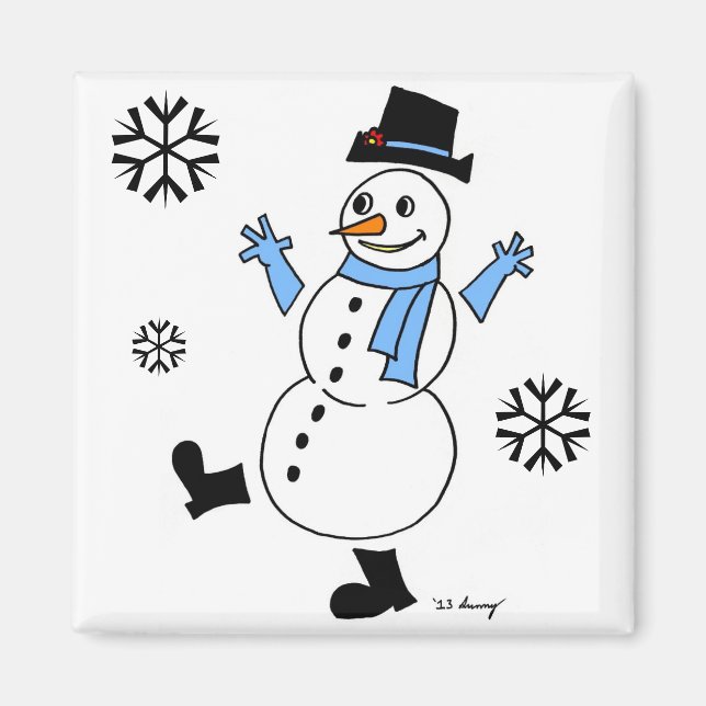 Snowman Magnet (Vorne)