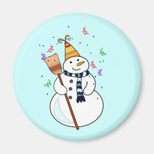 Snowman Magnet feiern