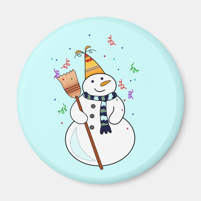 Snowman Magnet feiern (Vorne)