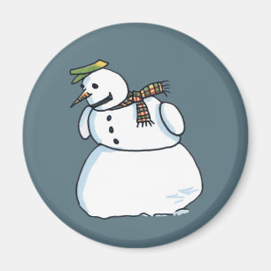 Snowman-Magnet Magnet