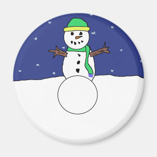 Snowman-Magnet Magnet