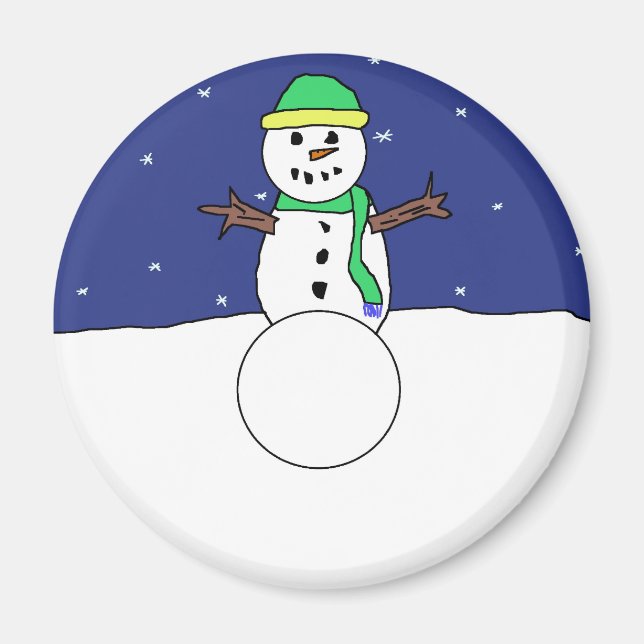 Snowman-Magnet Magnet (Vorne)