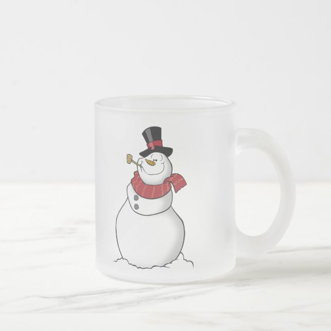 Snowman-mattierte Tasse (Rechts)