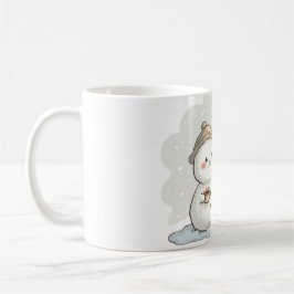 Snowman Melting Over Hot Coffee & Sun Kaffeetasse
