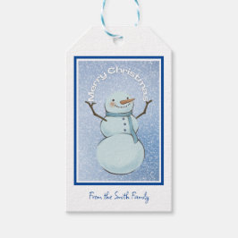 Snowman MerChristmas Geschenkanhänger