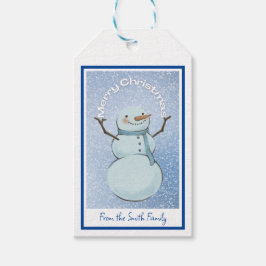 Snowman MerChristmas Geschenkanhänger