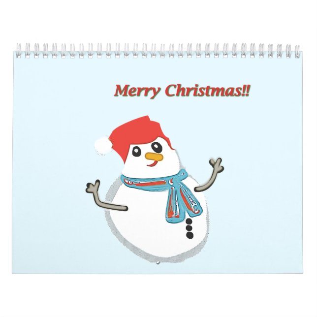 Snowman. Merry christmas!! Kalender (Titelbild)