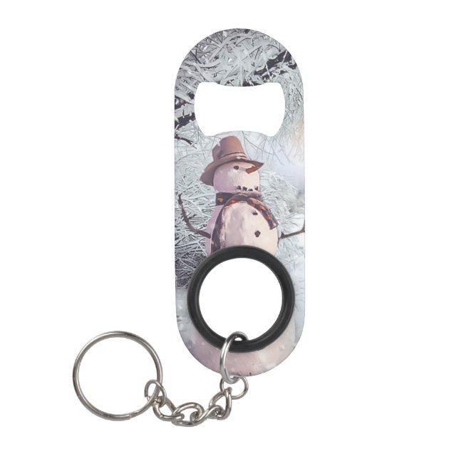 Snowman Mini Flaschenöffner (Vorderseite)