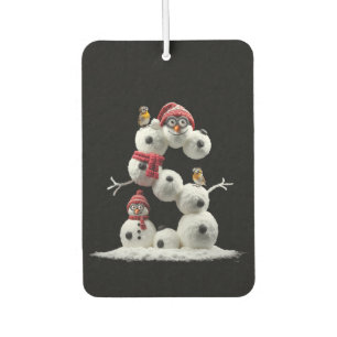 Snowman-Minion in der Form S Autolufterfrischer