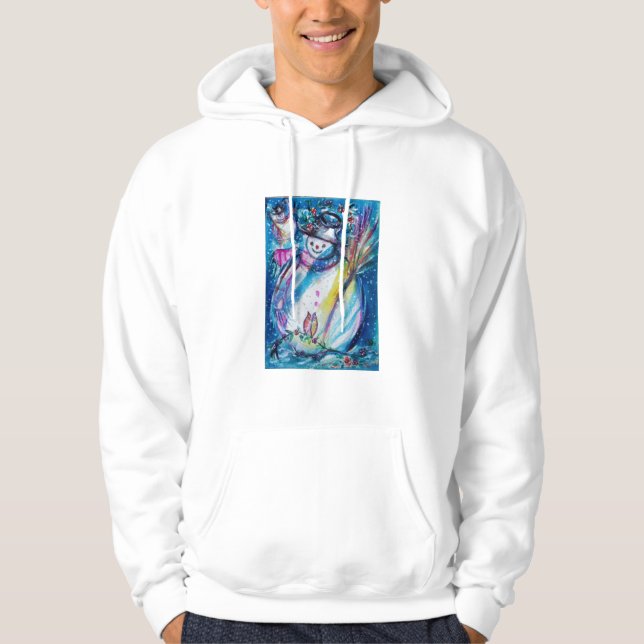 SNOWMAN MIT EIGENER Wintersaison Hoodie (Vorderseite)