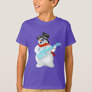 Snowman mit Gitarren-T - Shirt
