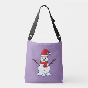 Snowman mit Red Bonnet und Scarf Tragetaschen Mit Langen Trägern