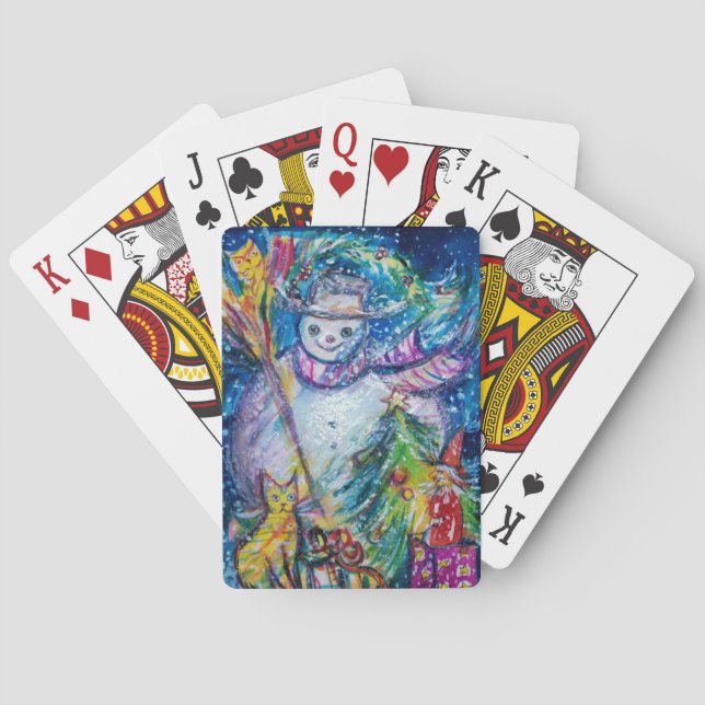SNOWMAN MIT SPIELZEUGEN SPIELKARTEN (Rückseite)