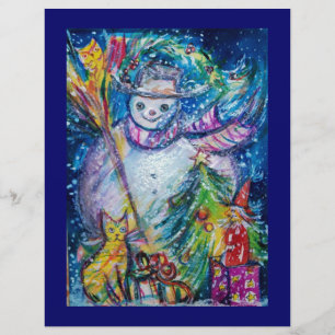 SNOWMAN MIT SPIELZEUGEN, weiß, blau Flyer