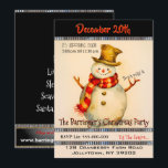 Snowman mit Top Hat Christmas Party Einladung<br><div class="desc">Dies ist die Saison für ein Party und jedes Jahr deines ist die beste! Karo aus dieser wunderschönen Snowman-Party Einladung und erleben Sie den Geist, sich zu unterhalten! Diese Karte wird Ihren Gast sicher begeistern, wenn er sie erhält, weil sie eine freundliche Stimmung mit einladendem Ambiente ist. Diese Karte bringt...</div>