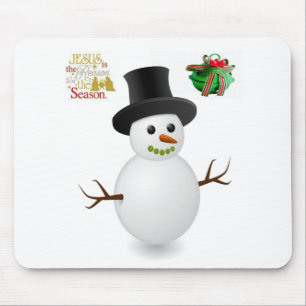 Snowman Mouse Pad Mousepad