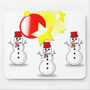 Snowman Mouse Pad Mousepad