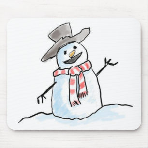Snowman Mouse Pad Mousepad
