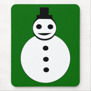 Snowman Mousepad lächelt Weihnachten