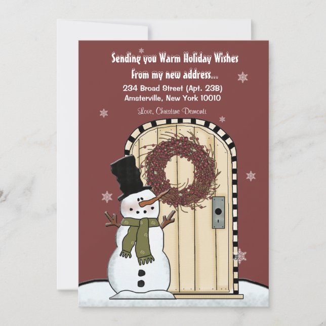 Snowman Moving Ankündigung (Vorderseite)