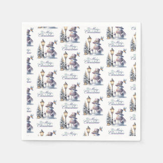 Snowman Napkin Serviette