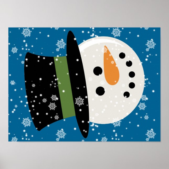 SNOWMAN NIEDLICHE GESICHT POSTER (Vorne)