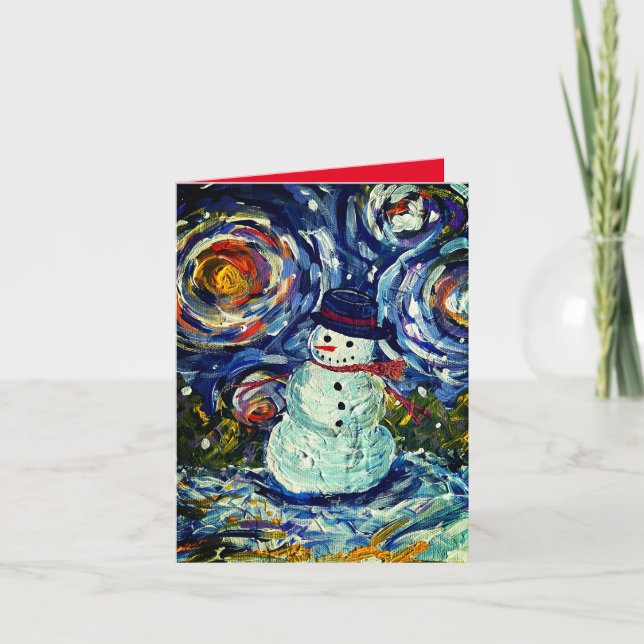Snowman Note Holiday Cards (Vorderseite)