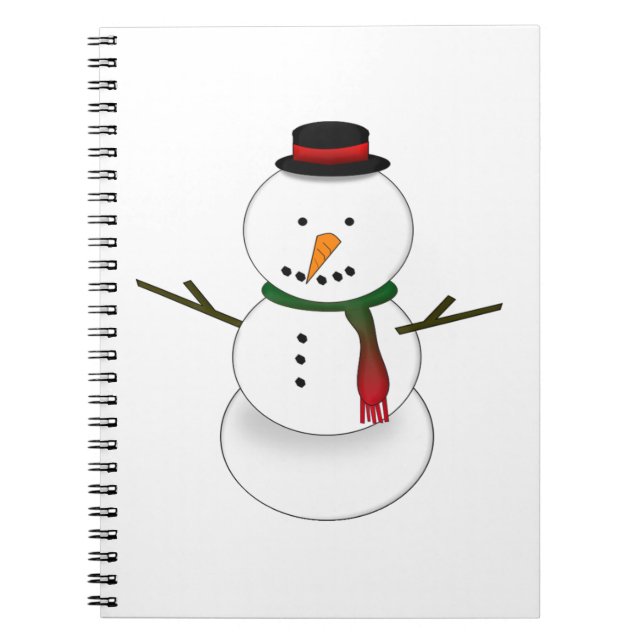 Snowman Notebook Notizblock (Vorderseite)
