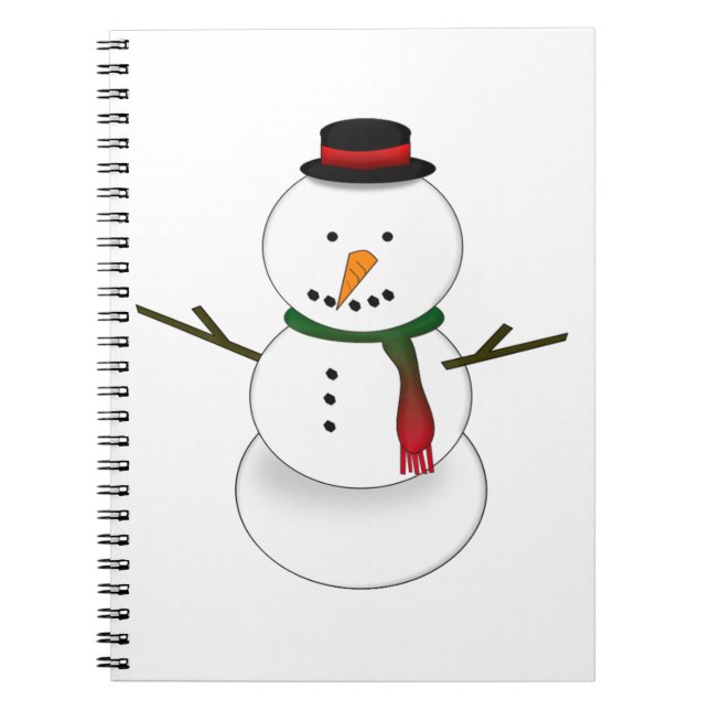 Snowman Notebook Notizblock (Vorderseite)