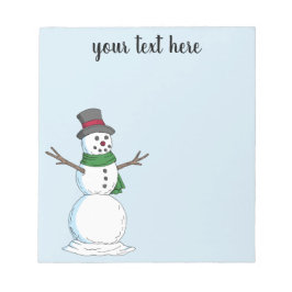 Snowman Notizblock