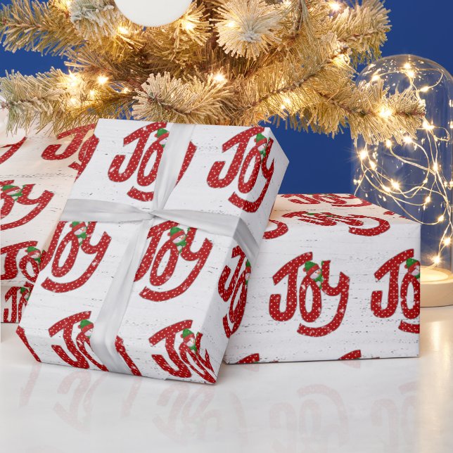 Snowman on Polka Dot Joy Geschenkpapier (Feiertage)