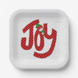 Snowman on Polka Dot Joy Pappteller
