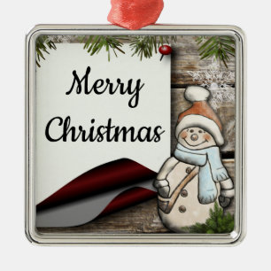 Snowman Ornament Aus Metall