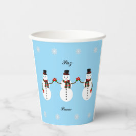 Snowman Paper cup Pappbecher