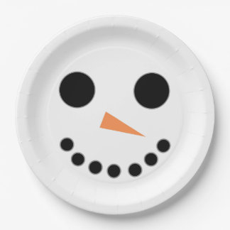 Snowman Pappteller