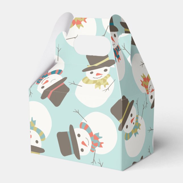 Snowman Party Mini Geschenkboxen Geschenkschachtel (Vorderseite)